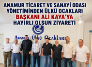 Anamur Ticaret ve Sanayi Odası Yönetiminden Ülkü Ocakları Başkanı Ali Kaya’ya Hayırlı Olsun Ziyareti
