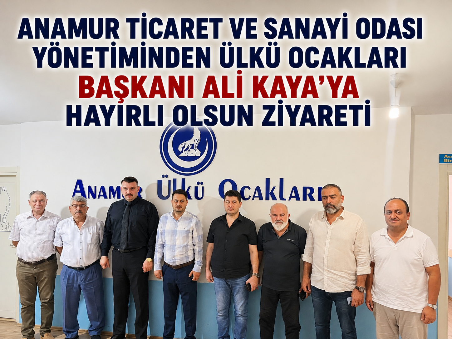 Anamur Ticaret ve Sanayi Odası Yönetiminden Ülkü Ocakları Başkanı Ali Kaya’ya Hayırlı Olsun Ziyareti