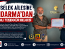 ÜNLÜSELEK AİLESİNE JANDARMA’DAN ANLAMLI TEŞEKKÜR BELGESİ