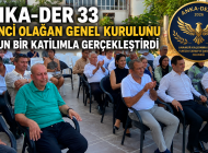 ANKA-DER 33 BİRİNCİ OLAĞAN GENEL KURULUNU YOĞUN BİR KATILIMLA GERÇEKLEŞTİRDİ