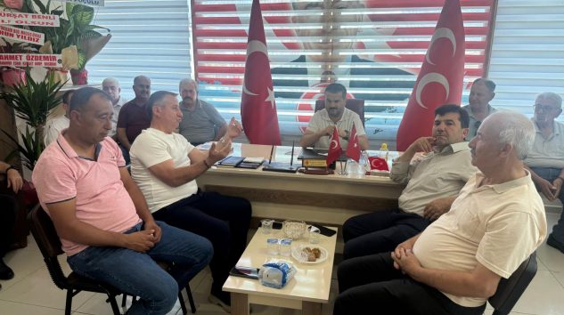 MHP ANAMUR İLÇE BAŞKANLIĞINA MUHTARLAR DERNEĞİNDEN HAYIRLI OLSUN ZİYARETİ