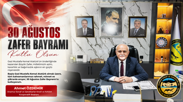 BAŞKAN AHMET ÖZDEMİR’DEN 30 AĞUSTOS ZAFER BAYRAMI MESAJI