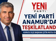 YENİ PARTİ ANAMUR’DA TEŞKİLATLANDI: KURUCU İLÇE BAŞKANI ÇETİN MUTLU OLDU