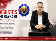 BAŞKAN ÖZKAN POÇULU’DAN 30 AĞUSTOS ZAFER BAYRAMI MESAJI
