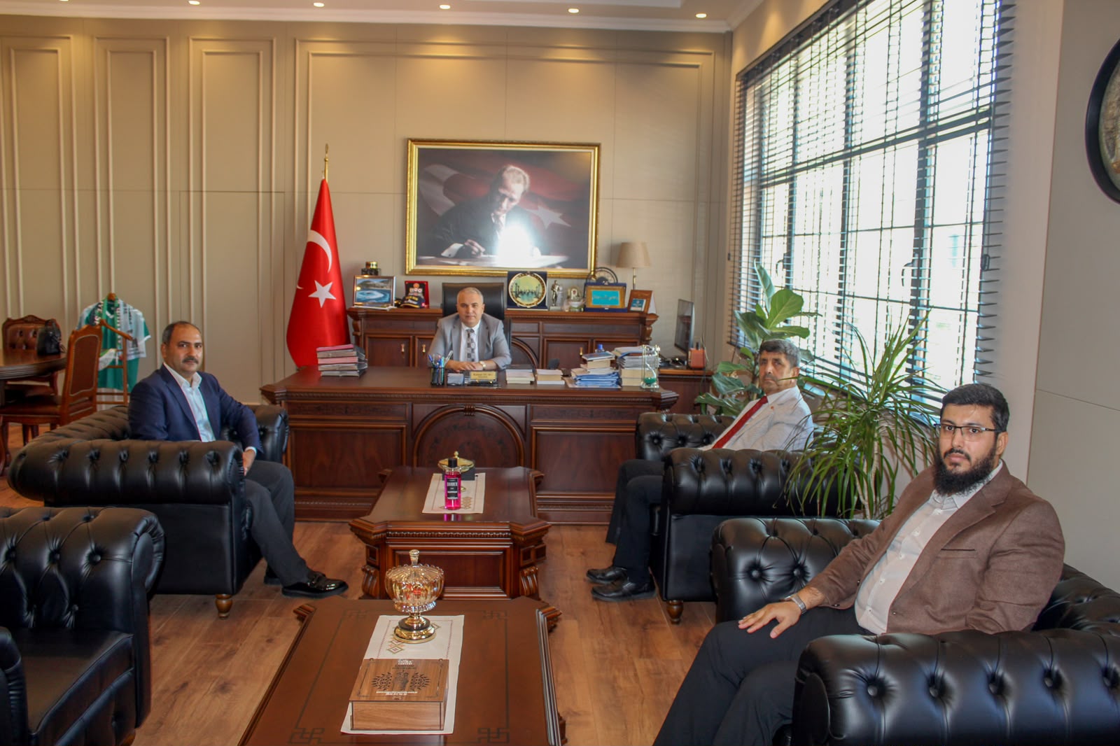 Anamur’dan Atanan Yeni Müftülerden Kaymakam DURU’ya Ziyaret
