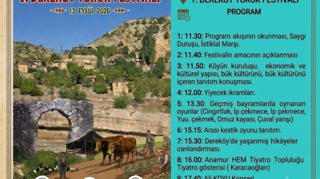 Asırlık Gelenekler 1. Dereköy Yörük Festivali İle Yeniden Canlanıyor