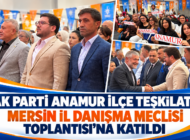 AK PARTİ ANAMUR İLÇE TEŞKİLATI, MERSİN İL DANIŞMA MECLİSİ TOPLANTISI’NA KATILDI