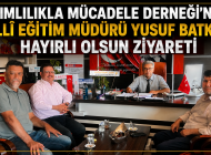 BAĞIMLILIKLA MÜCADELE DERNEĞİ’NDEN MİLLÎ EĞİTİM MÜDÜRÜ YUSUF BATKI’YA HAYIRLI OLSUN ZİYARETİ