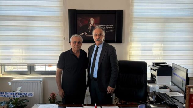 HASAN UFUK ÇAKIR’DAN İLÇE MİLLÎ EĞİTİM MÜDÜRÜ HASAN DOĞAN’A ZİYARET