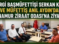 VERGİ BAŞMÜFETTİŞİ SERKAN KURT VE MÜFETTİŞ ANIL AYDIN’DAN ANAMUR ZİRAAT ODASI’NA ZİYARET