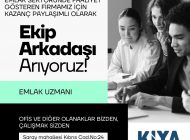 KİYA GRUP, GAYRİMENKUL SEKTÖRÜNDE EKİP ARKADAŞI ARIYOR