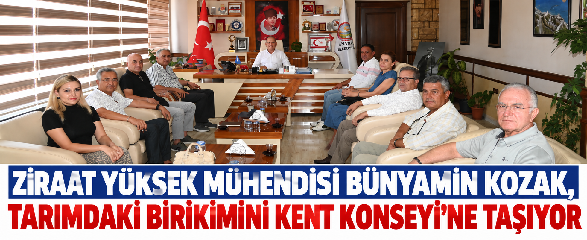ZİRAAT YÜKSEK MÜHENDİSİ BÜNYAMİN KOZAK, TARIMDAKİ BİRİKİMİNİ KENT KONSEYİ’NE TAŞIYOR