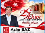 BAŞKAN BAZ’DAN 29 EKİM MESAJI