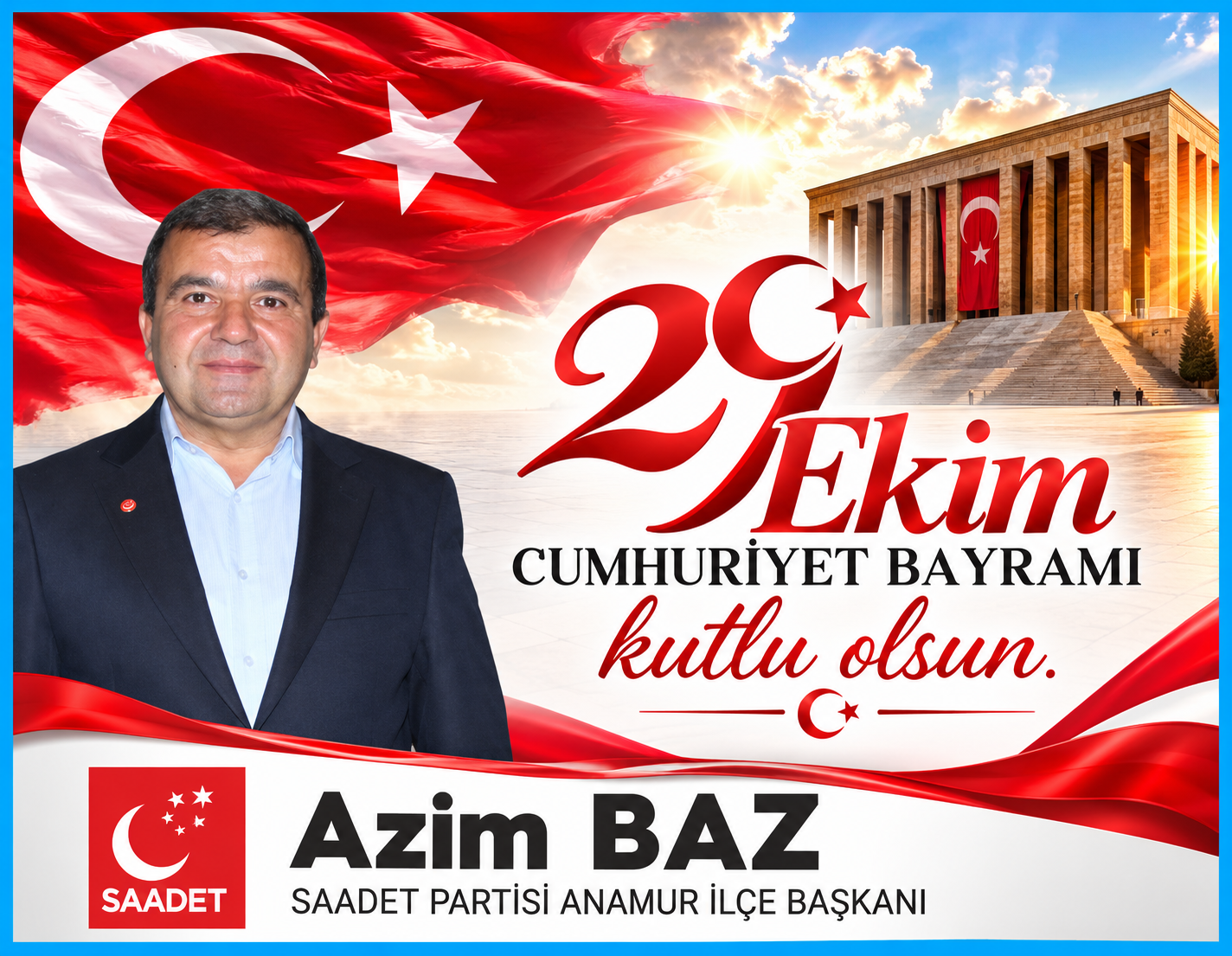 BAŞKAN BAZ’DAN 29 EKİM MESAJI