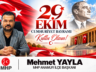 MHP ANAMUR İLÇE BAŞKANI AV. MEHMET YAYLA’DAN CUMHURİYETİN 103. YILINA ÖZEL KUTLAMA MESAJI