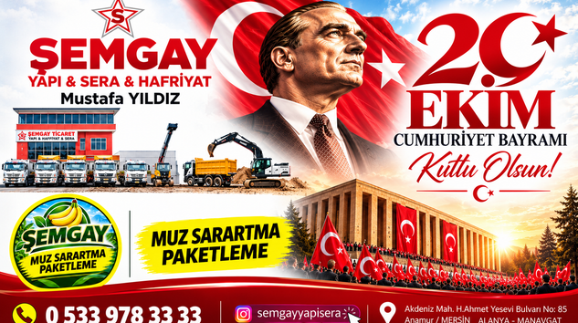 ŞEMGAY TİCARET 29 EKİM KUTLAMA MESAJI