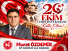 DP İlçe Başkanı Murat ÖZDEMİR 29 Ekim kutlama mesajı