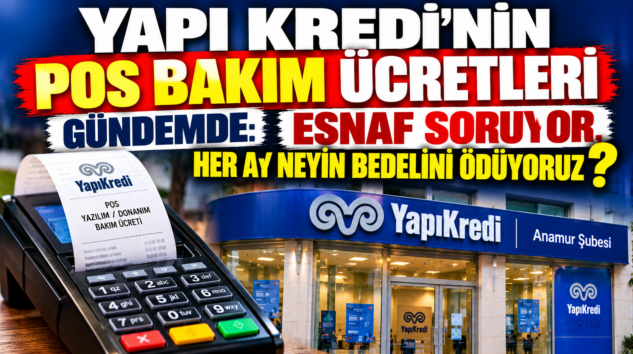 YAPI KREDİ’NİN POS BAKIM ÜCRETLERİ GÜNDEMDE: ESNAF SORUYOR, HER AY NEYİN BEDELİNİ ÖDÜYORUZ?