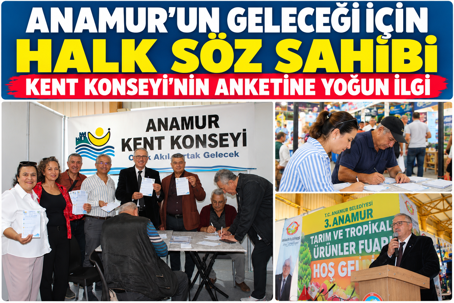 ANAMUR’UN GELECEĞİ İÇİN HALK SÖZ SAHİBİ: KENT KONSEYİ’NİN ANKETİNE YOĞUN İLGİ