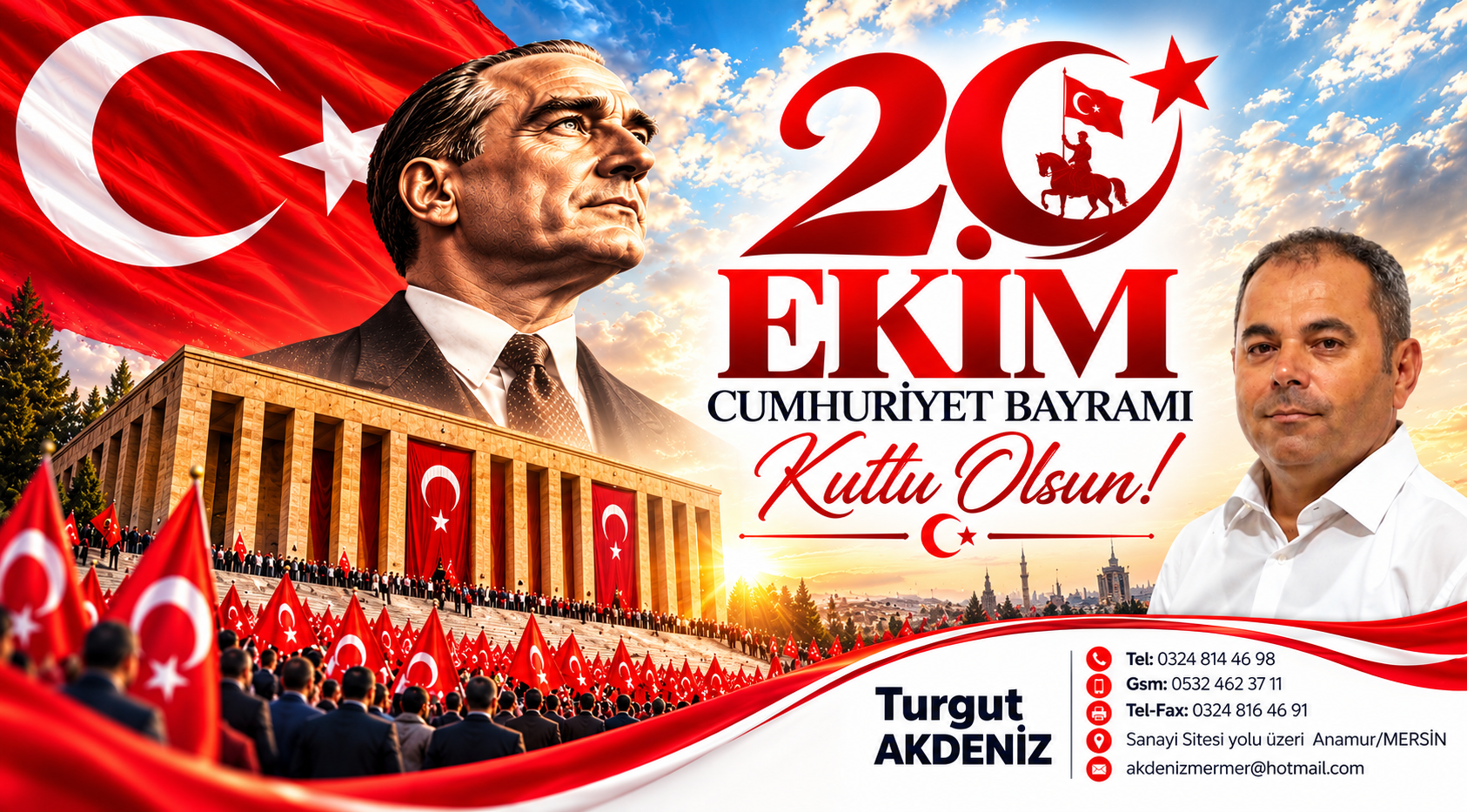 Akdeniz Mermer 29 Ekim Kutlama Mesajı