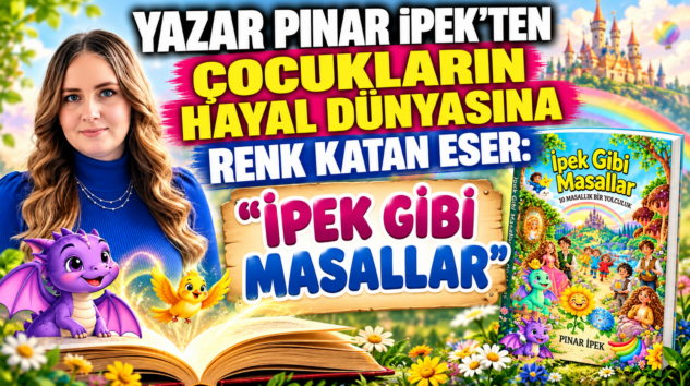 YAZAR PINAR İPEK’TEN ÇOCUKLARIN HAYAL DÜNYASINA RENK KATAN ESER: “İPEK GİBİ MASALLAR”