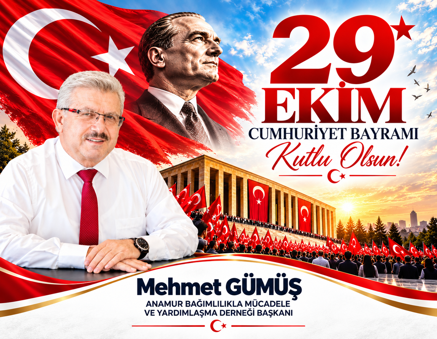 Mehmet Gümüş 29 Ekim kutlama mesajı