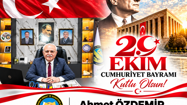 BAŞKAN AHMET ÖZDEMİR’DEN CUMHURİYETİMİZİN 103. YILINA ÖZEL KUTLAMA MESAJI