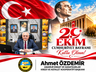 BAŞKAN AHMET ÖZDEMİR’DEN CUMHURİYETİMİZİN 103. YILINA ÖZEL KUTLAMA MESAJI