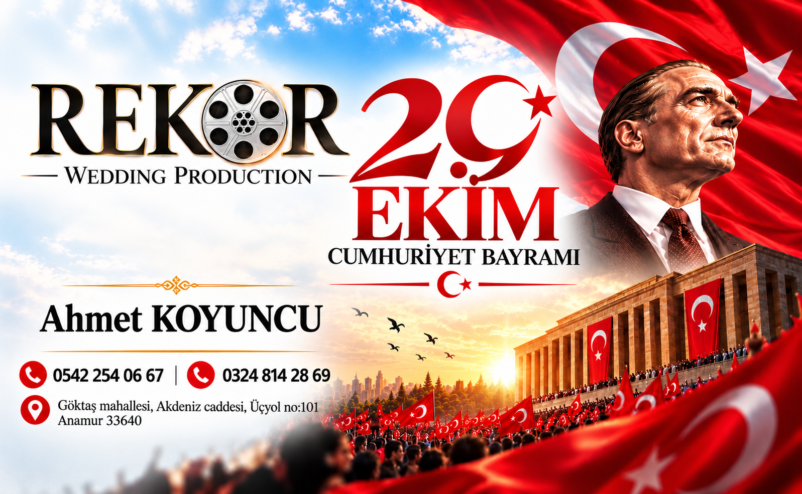 Ahmet Koyuncu 29 Ekim kutlama mesajı
