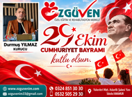 Özgüven’den 29  Ekim Kutlama mesajı