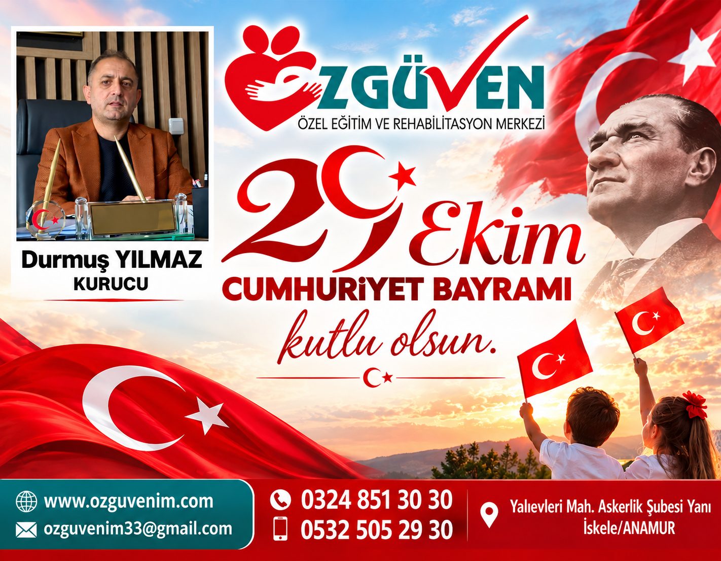 Özgüven’den 29  Ekim Kutlama mesajı