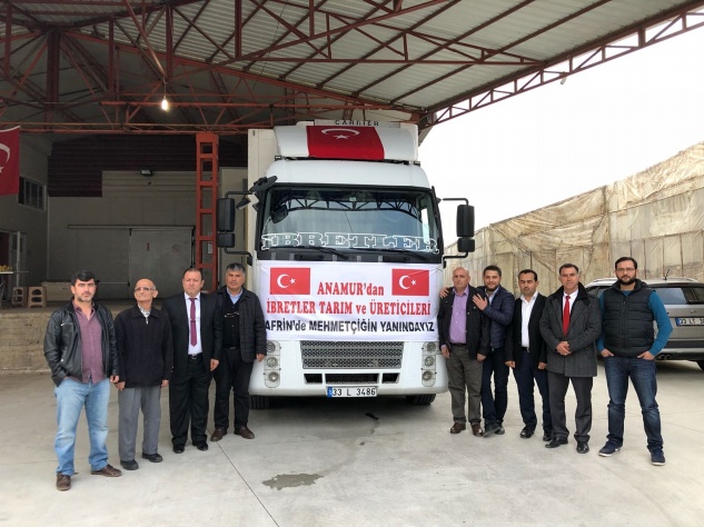 Afrin’e Anamur Muzu gönderdi