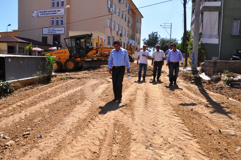 Başkan Türe , yol yapımı için start verdi