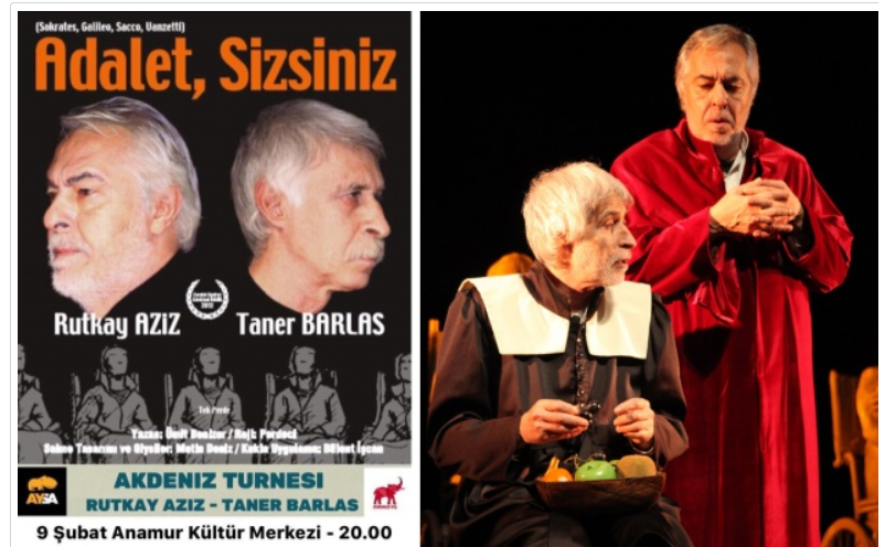 Adalet Sizsiniz yarın Anamur’da sahneleniyor