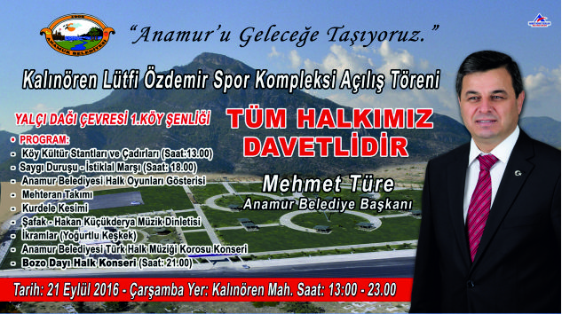 KALINÖREN LÜTFİ ÖZDEMİR SPOR KOMPLEKSİ AÇILIŞ TÖRENİ