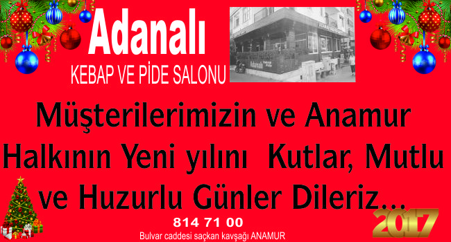 ADANALI OCAKBAŞI YENİ YIL MESAJI