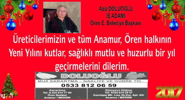 AZİZ DOLUOĞLU YENİ YIL MESAJI