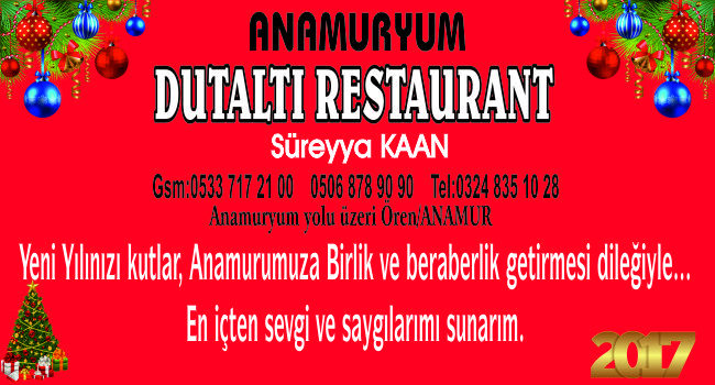 DUTALTI RESTAURANT YENİ YIL MESAJI