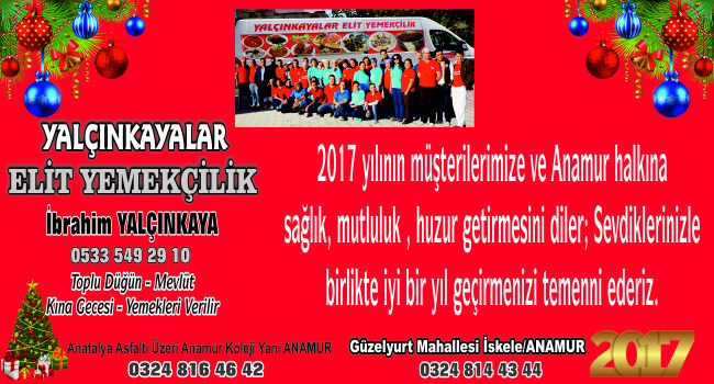 YALÇINKAYALAR YENİ YIL MESAJI