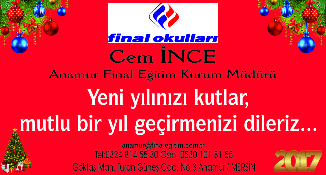 FİNAL OKULLARI YENİ YIL MESAJI