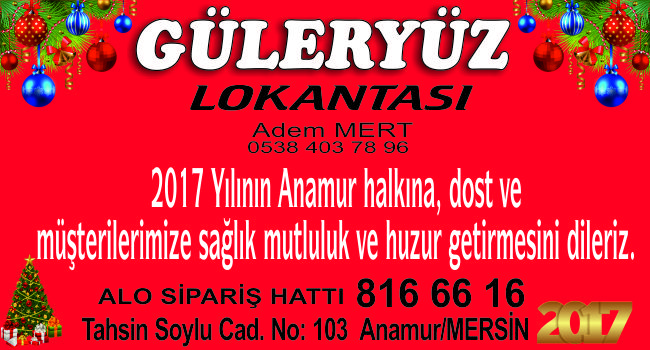 GÜLERYÜZ LOKANTASI YENİ YIL MESAJI
