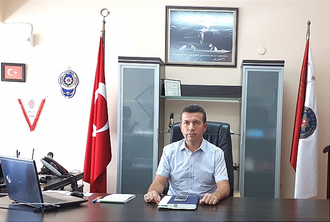 Anamur’un yeni emniyet müdürü Mehmet Güngör görevine başladı