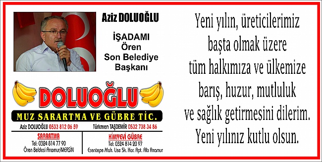 AZİZ DOLUOĞLU YENIİ YIL MESAJI
